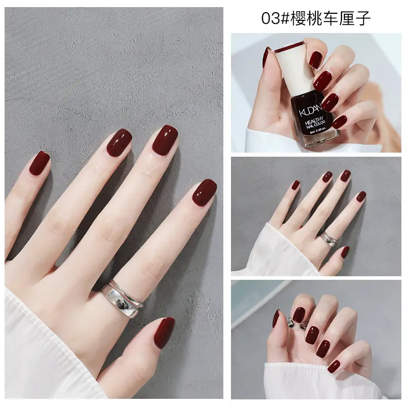 Kudan Oily Nail Polish Baking-Free Durable 8m - Image 3