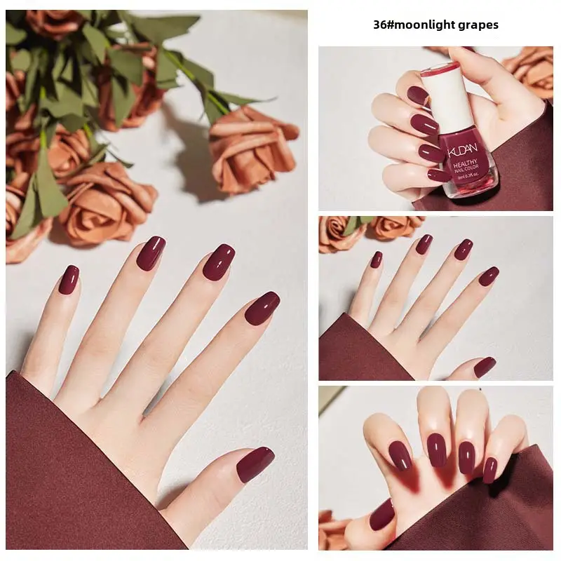 Kudan Oily Nail Polish Baking-Free Durable 8m - Image 36