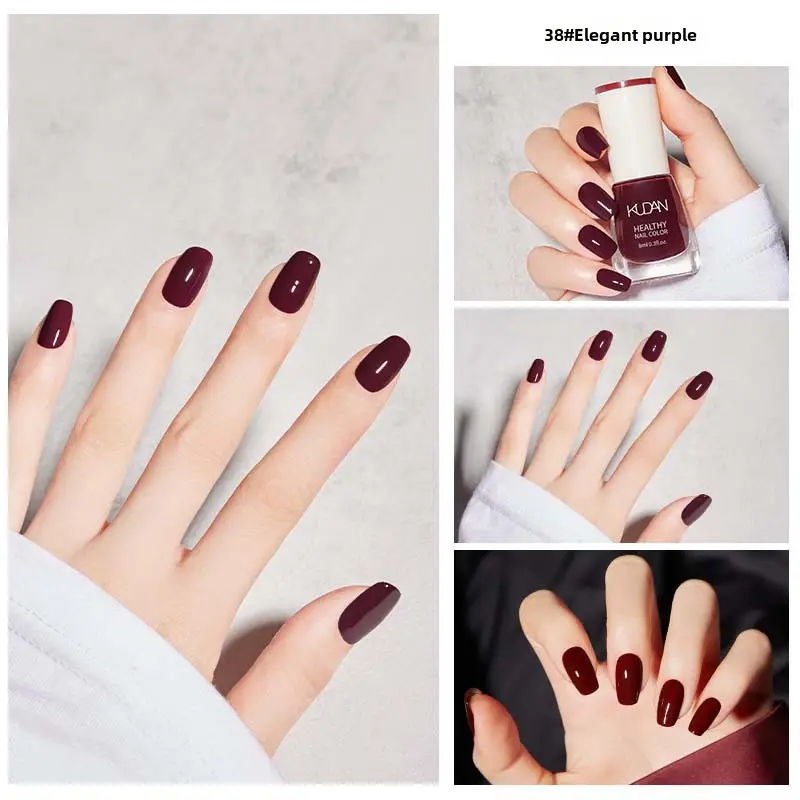 Kudan Oily Nail Polish Baking-Free Durable 8m - Image 38