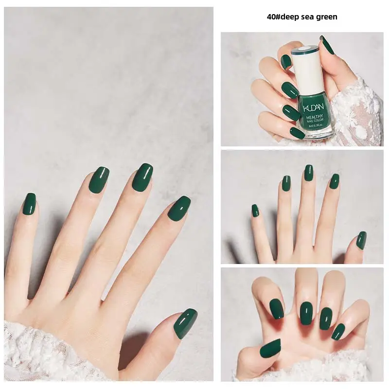 Kudan Oily Nail Polish Baking-Free Durable 8m - Image 40