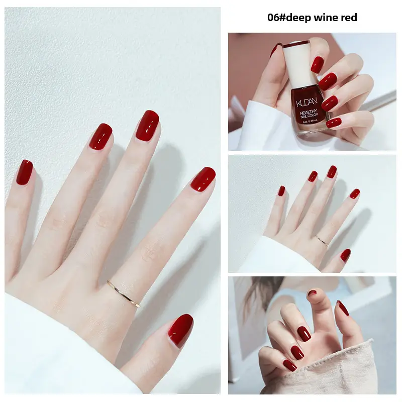Kudan Oily Nail Polish Baking-Free Durable 8m - Image 6