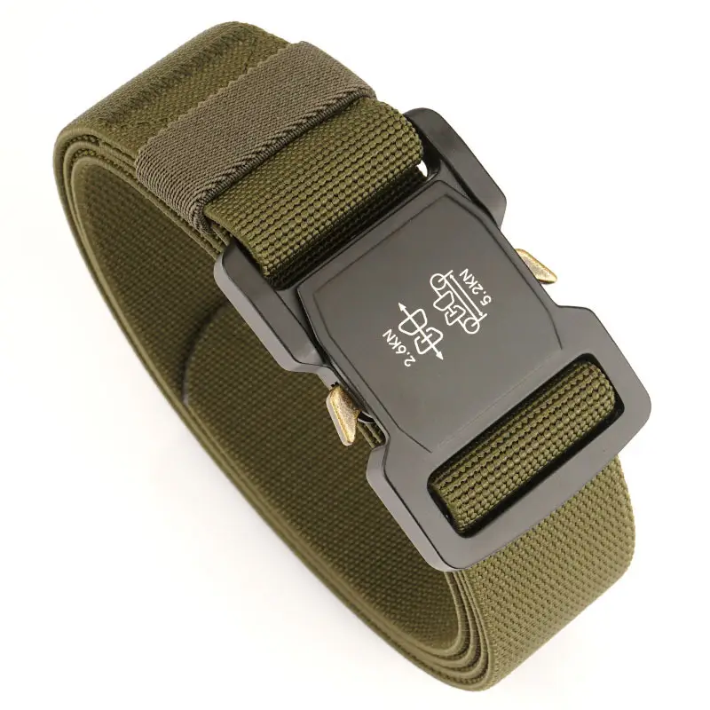 Men's Tactical Elastic Belt Olive Green All-Match