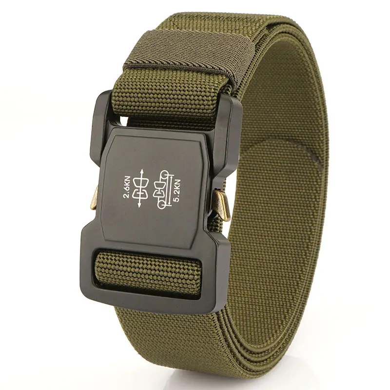 Men's Tactical Elastic Belt Olive Green All-Match