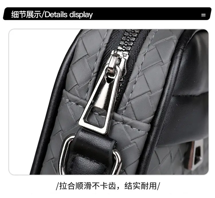 2026 Men's Woven Crossbody Bag Green Korean Style — feature 22