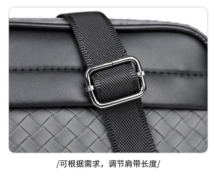 2026 Men's Woven Crossbody Bag Green Korean Style — feature 24