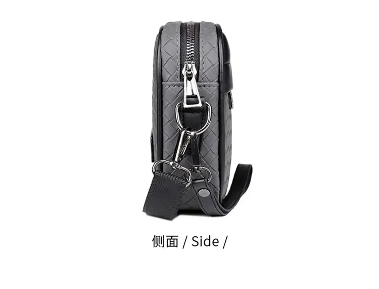 2026 Men's Woven Crossbody Bag Green Korean Style — feature 29