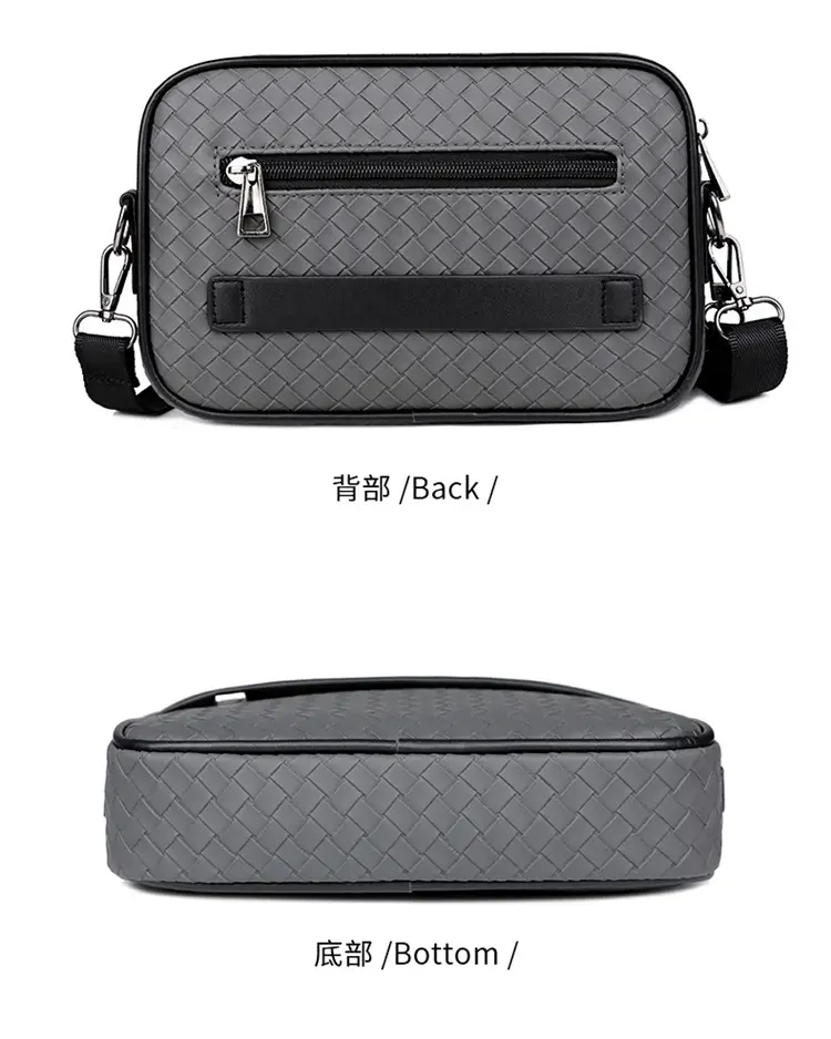 2026 Men's Woven Crossbody Bag Green Korean Style — feature 30