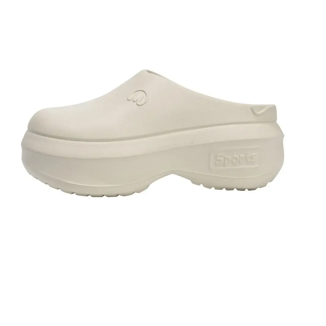 Thick-soled Baotou Half Slippers Women's Outer Wear 2024 New Arrival Lightweight Non-slip Waterproof Heightened Chef Shoes Ins Hole Shoes - Image 9