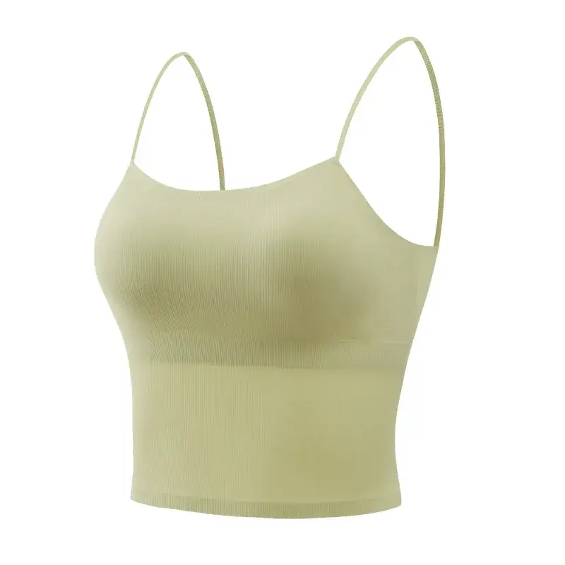 Beige Seamless Back Camisole Women's Bra - Image 10