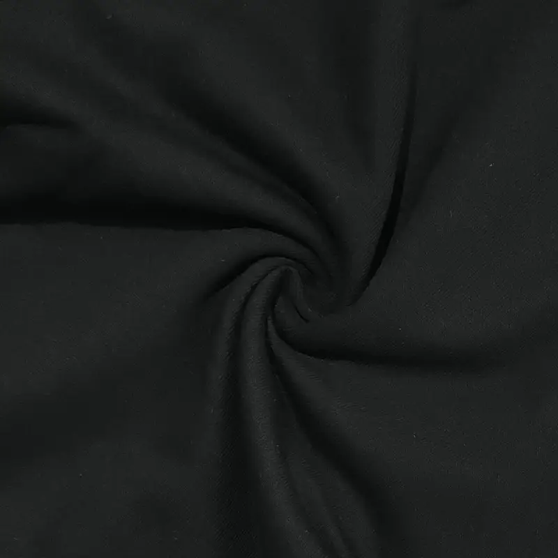 Men Black Heavy Terry Long Pants Spring Fall Loose Wide Leg — feature 18