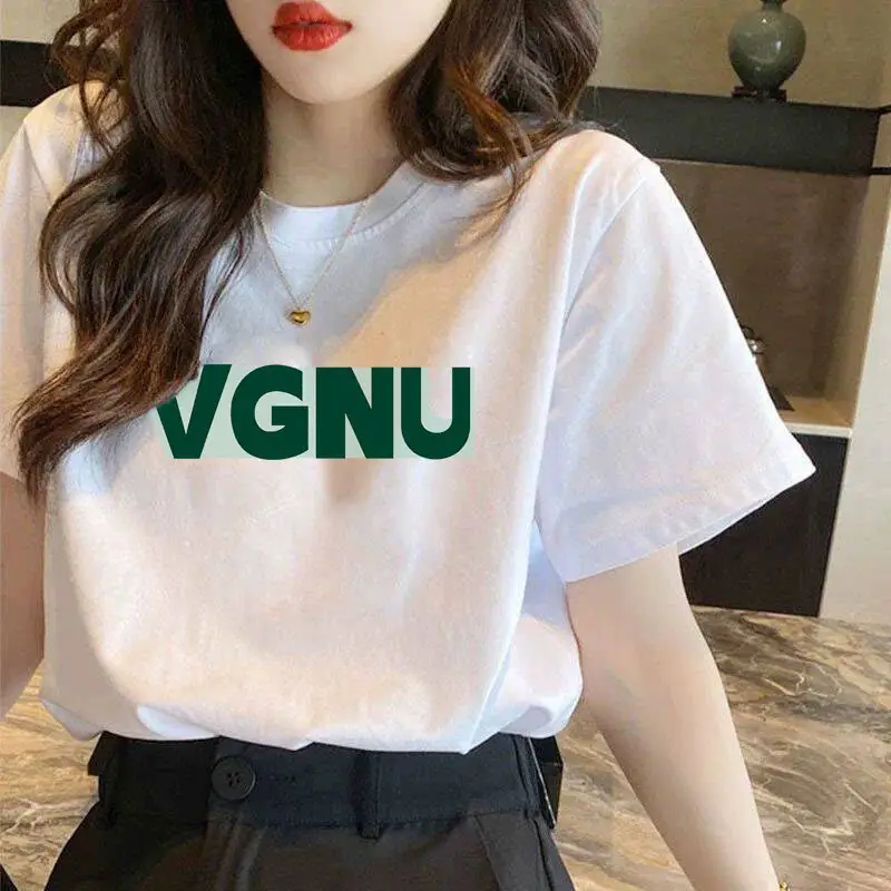 Pure Cotton Short-Sleeved T-Shirt Women's Large Size Summer New Women's Loose and Slim White T-Shirt Top Bottoming Shirt Ins Trbottom