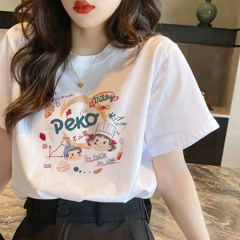 Pure Cotton Short-Sleeved T-Shirt Women's Large Size Summer New Women's Loose and Slim White T-Shirt Top Bottoming Shirt Ins Trbottom — feature 10
