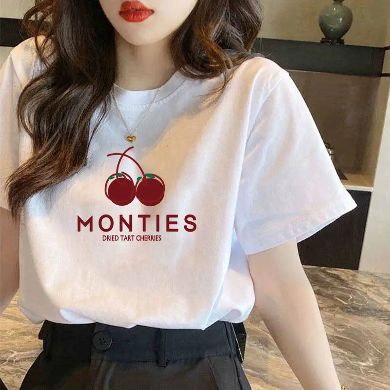 Pure Cotton Short-Sleeved T-Shirt Women's Large Size Summer New Women's Loose and Slim White T-Shirt Top Bottoming Shirt Ins Trbottom