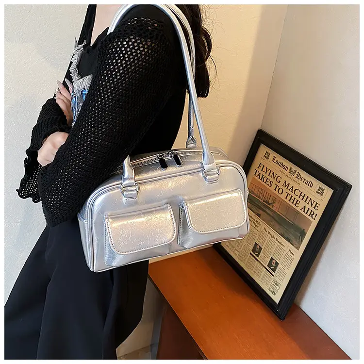 Green Leather Shoulder Bag for Women — feature 9