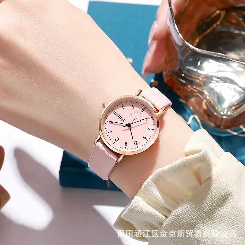 Korean-style Women's Watch with Green Strap — feature 4