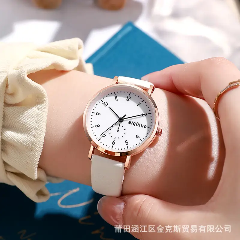 Korean-style Women's Watch with Green Strap - Image 4