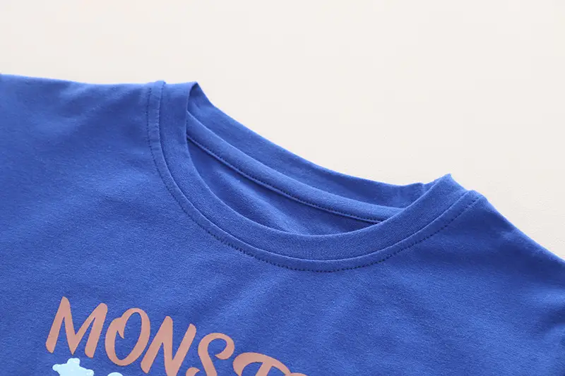 Boys Monster T-Shirt Shorts Set White Blue 2024 β feature 5