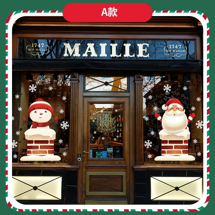 Christmas Deer & Santa Window Stickers 54pcs — feature 2