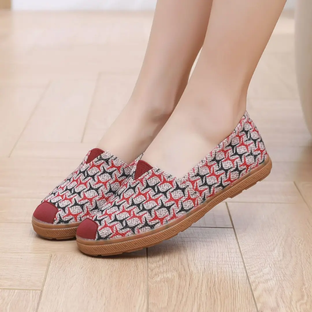 Lu Tai Mom Shoes Flat Shoes Cloth Shoes Women's Shoes Soft Sole Not Tired Foot Slip-on Casual Shoes Single Shoes Elderly Shoes - Image 18