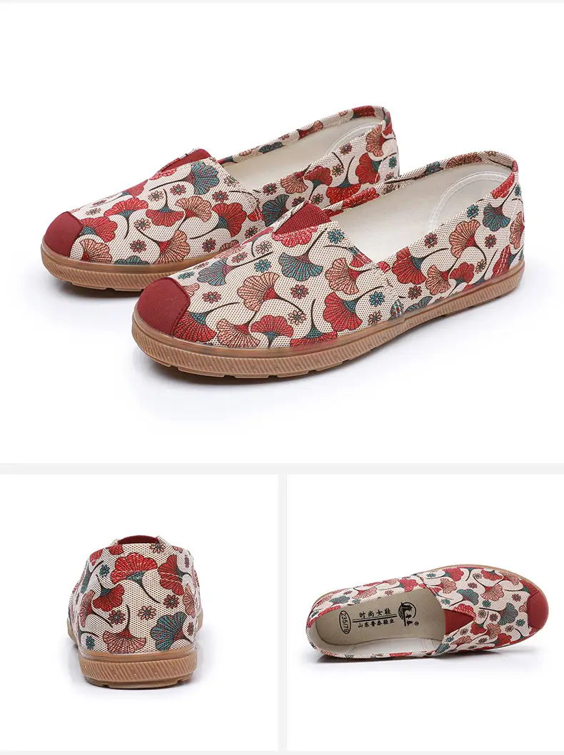 Lu Tai Mom Shoes Flat Shoes Cloth Shoes Women's Shoes Soft Sole Not Tired Foot Slip-on Casual Shoes Single Shoes Elderly Shoes — feature 16