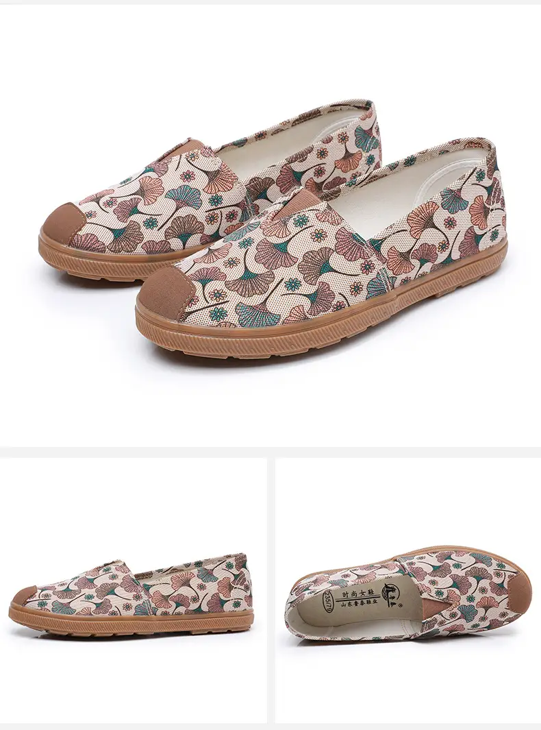 Lu Tai Mom Shoes Flat Shoes Cloth Shoes Women's Shoes Soft Sole Not Tired Foot Slip-on Casual Shoes Single Shoes Elderly Shoes — feature 17