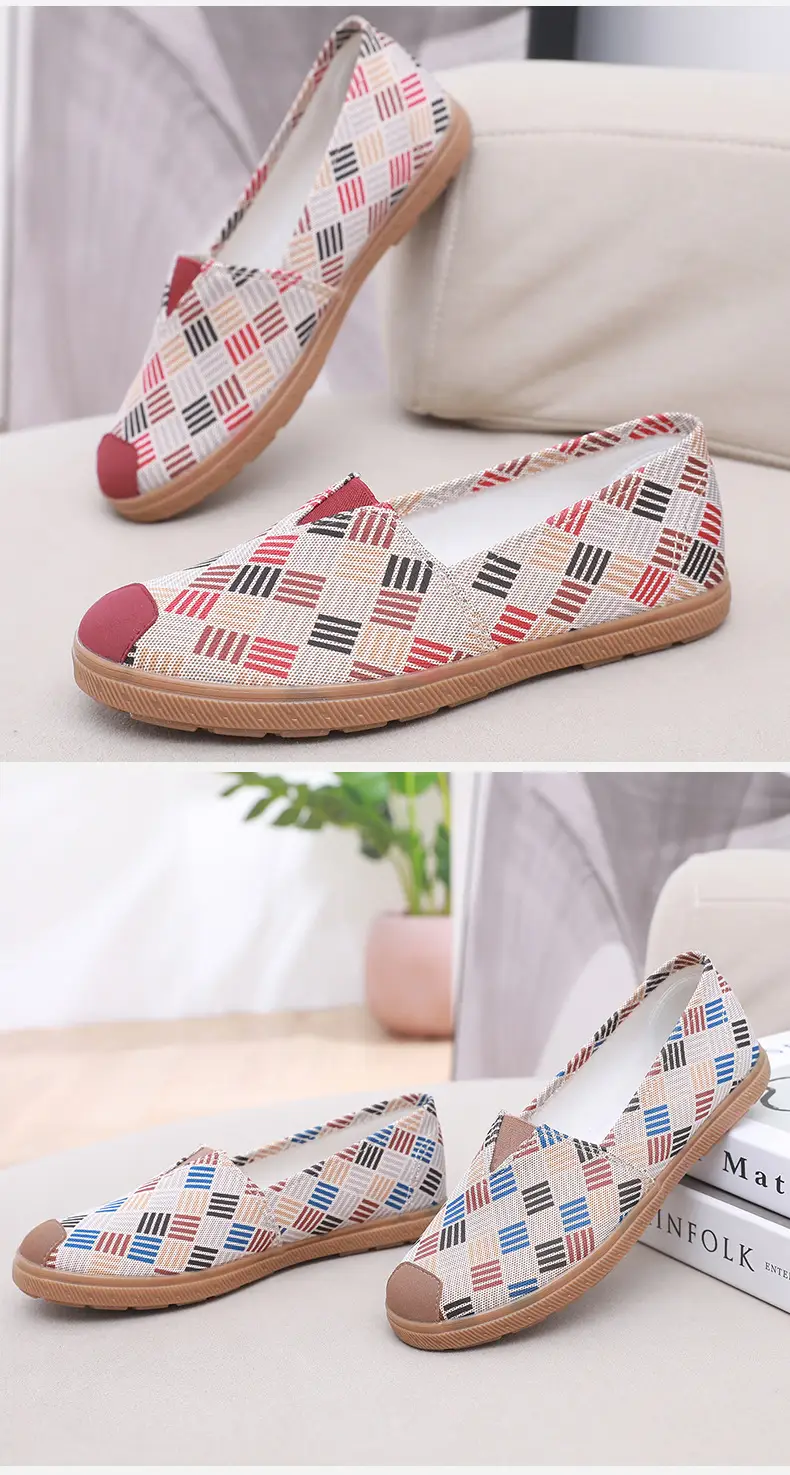 Lu Tai Mom Shoes Flat Shoes Cloth Shoes Women's Shoes Soft Sole Not Tired Foot Slip-on Casual Shoes Single Shoes Elderly Shoes — feature 18