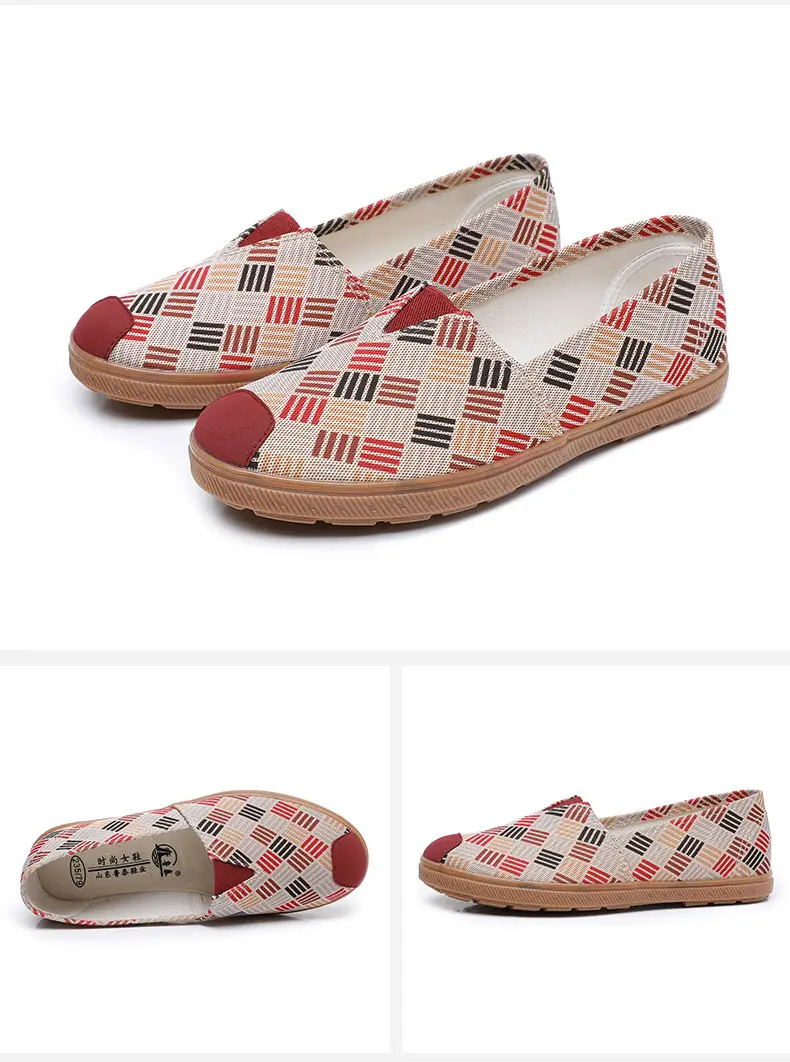 Lu Tai Mom Shoes Flat Shoes Cloth Shoes Women's Shoes Soft Sole Not Tired Foot Slip-on Casual Shoes Single Shoes Elderly Shoes — feature 20