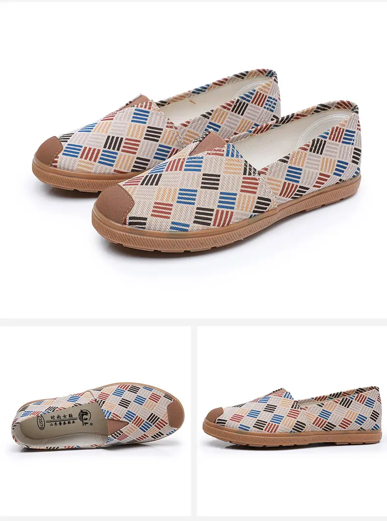 Lu Tai Mom Shoes Flat Shoes Cloth Shoes Women's Shoes Soft Sole Not Tired Foot Slip-on Casual Shoes Single Shoes Elderly Shoes — feature 21