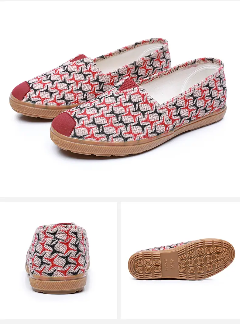 Lu Tai Mom Shoes Flat Shoes Cloth Shoes Women's Shoes Soft Sole Not Tired Foot Slip-on Casual Shoes Single Shoes Elderly Shoes — feature 25