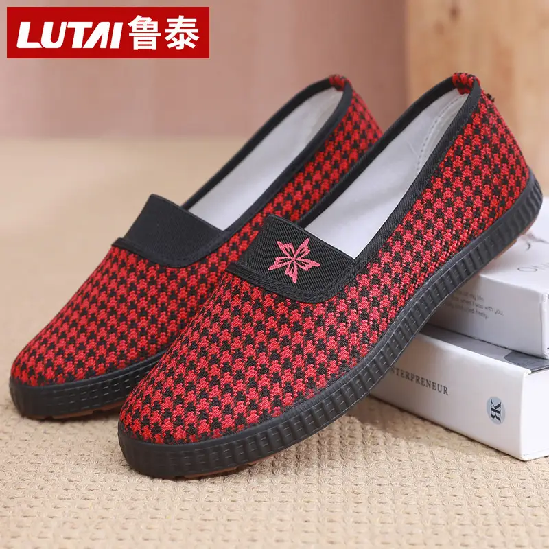 Lu Tai Mom Shoes Flat Shoes Cloth Shoes Women's Shoes Soft Sole Not Tired Foot Slip-on Casual Shoes Single Shoes Elderly Shoes - Image 7