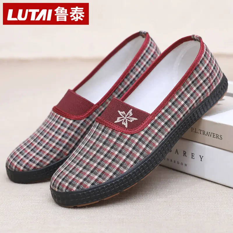 Lu Tai Mom Shoes Flat Shoes Cloth Shoes Women's Shoes Soft Sole Not Tired Foot Slip-on Casual Shoes Single Shoes Elderly Shoes - Image 8