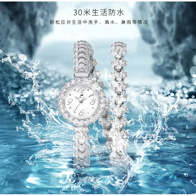 Elegant Light Luxury Diamond Women's Watch Quartz Movement — feature 9