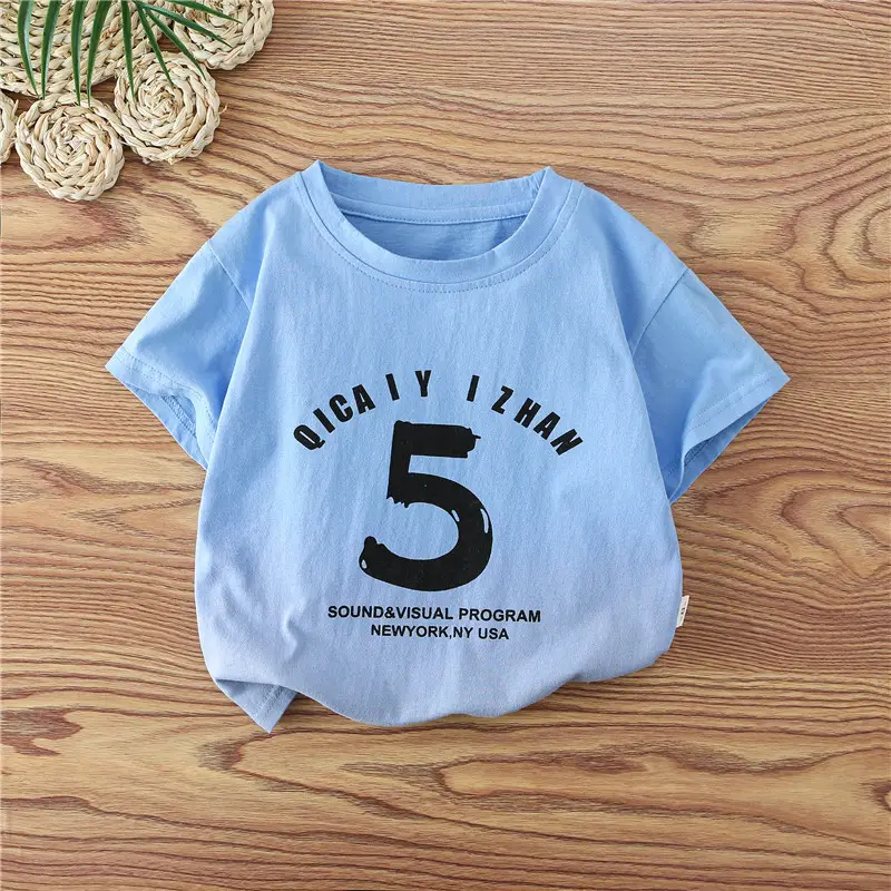 Kids Sonic Graphic T-Shirt Light Green 5 Number Print - Image 10