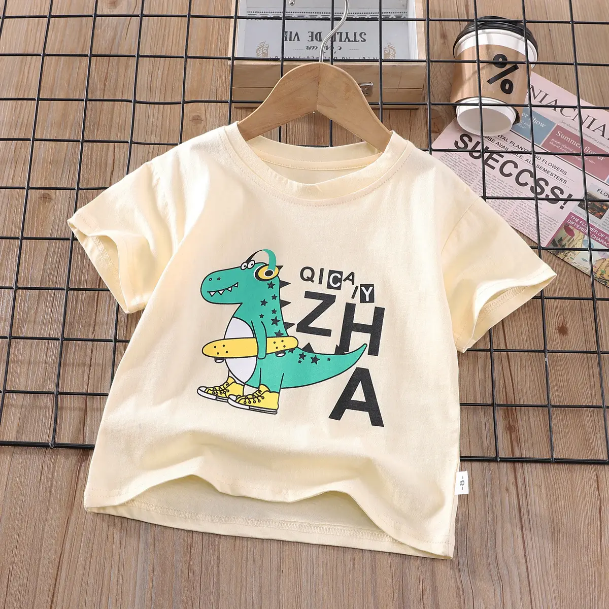 Kids Sonic Graphic T-Shirt Light Green 5 Number Print - Image 15