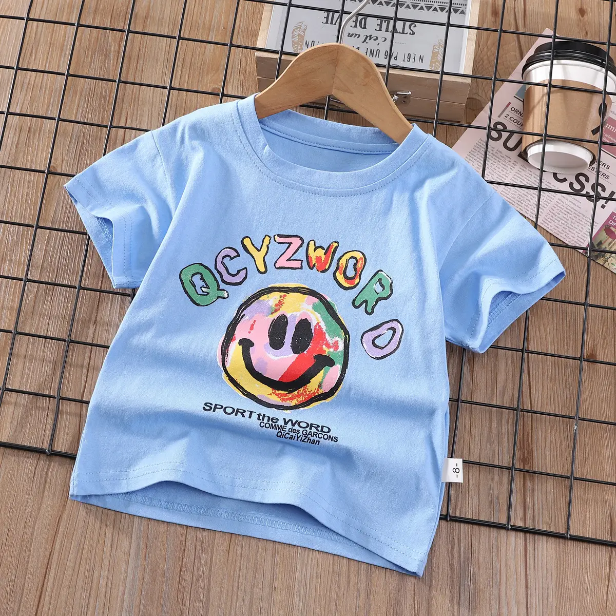 Kids Sonic Graphic T-Shirt Light Green 5 Number Print - Image 21