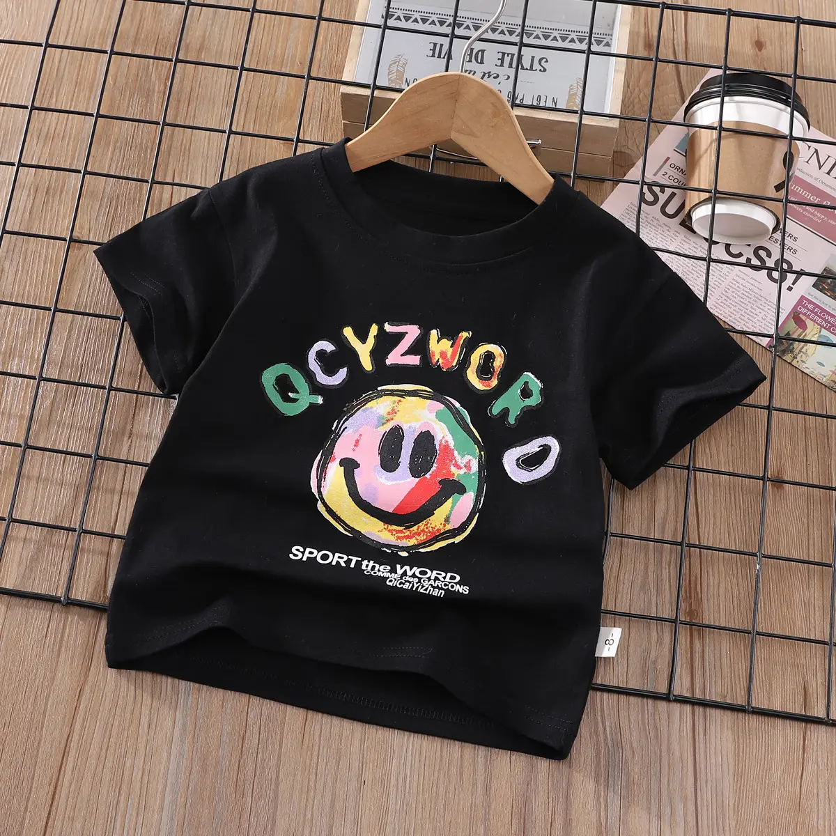 Kids Sonic Graphic T-Shirt Light Green 5 Number Print - Image 22