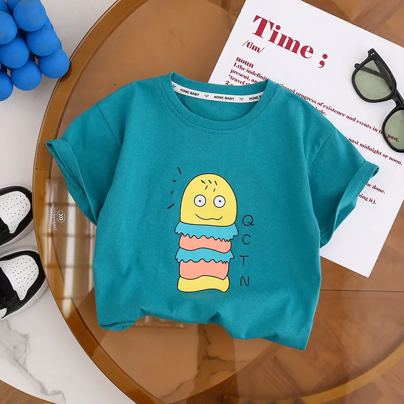 Kids Sonic Graphic T-Shirt Light Green 5 Number Print - Image 27