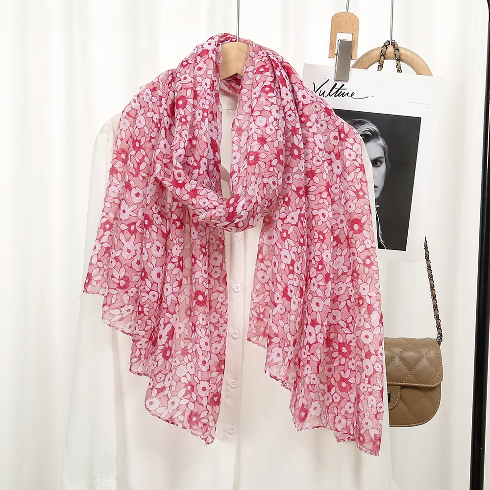 Bali Yarn Muslim Turban Scarves Women's Floret Print — feature 10