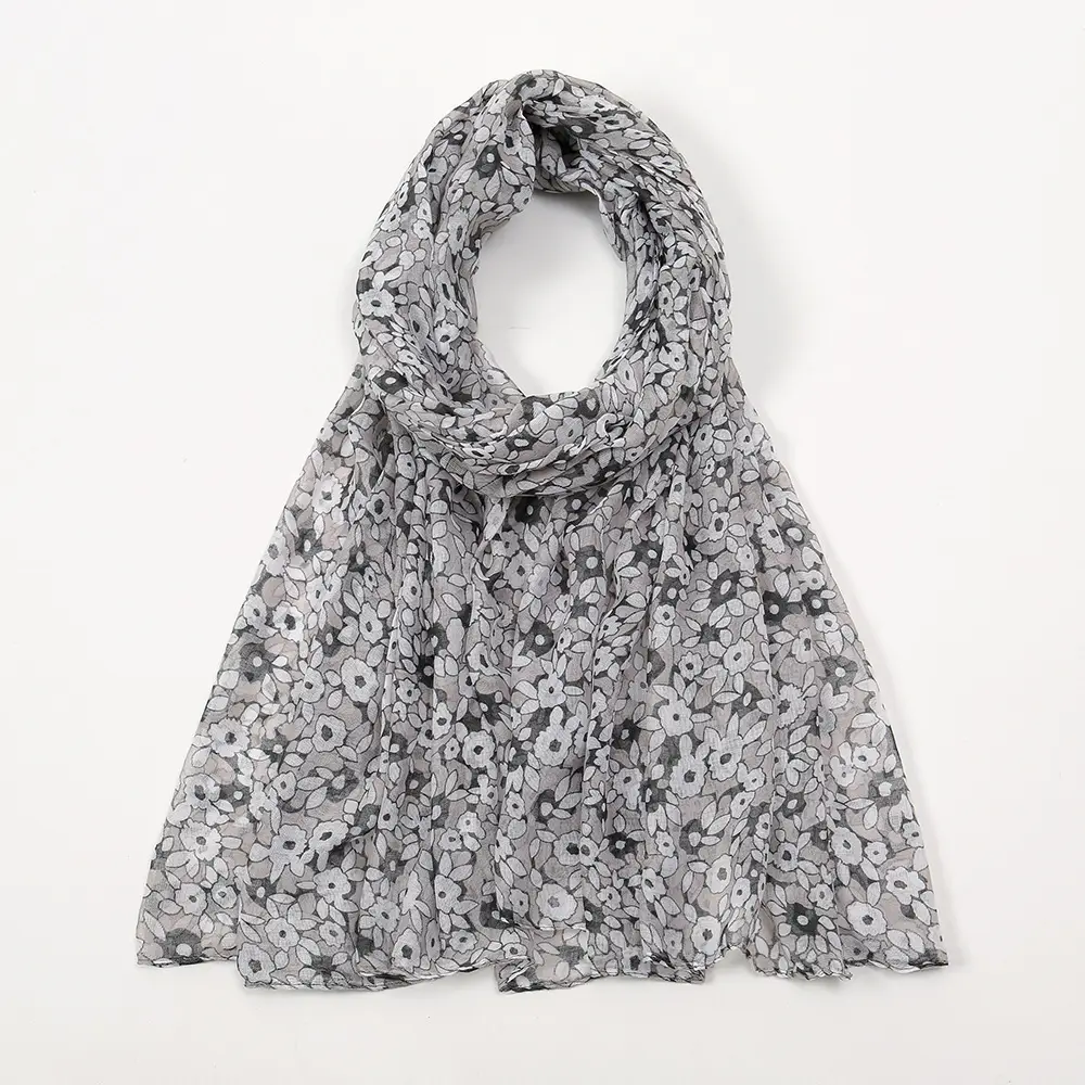 Bali Yarn Muslim Turban Scarves Women's Floret Print - Image 2