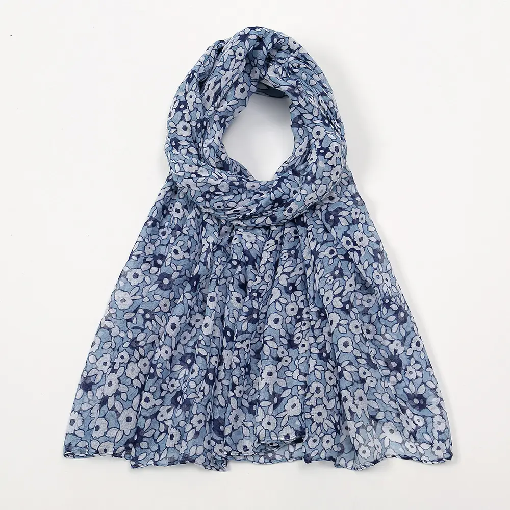 Bali Yarn Muslim Turban Scarves Women's Floret Print - Image 3