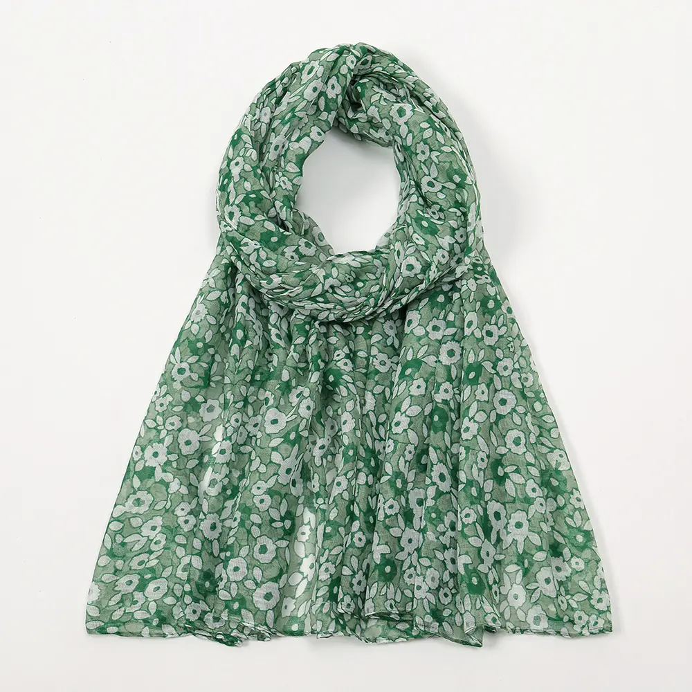 Bali Yarn Muslim Turban Scarves Women's Floret Print - Image 5