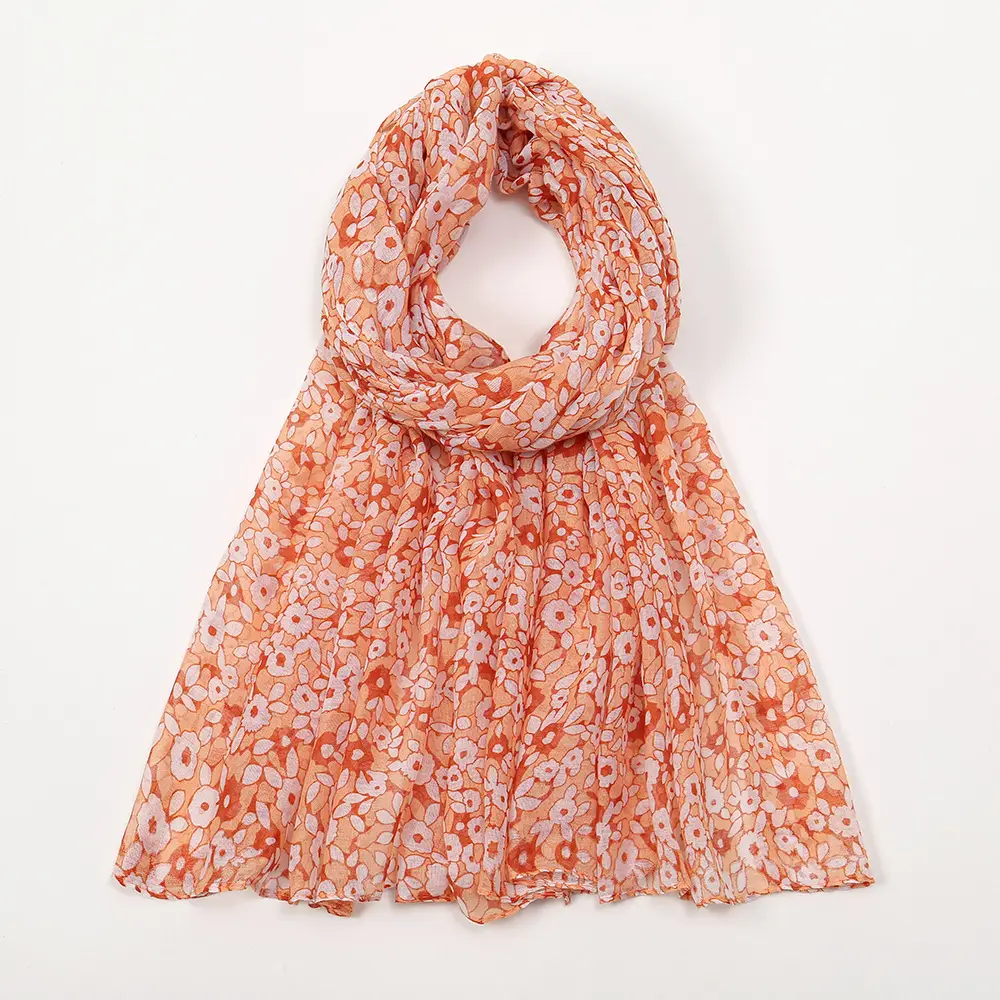 Bali Yarn Muslim Turban Scarves Women's Floret Print - Image 6