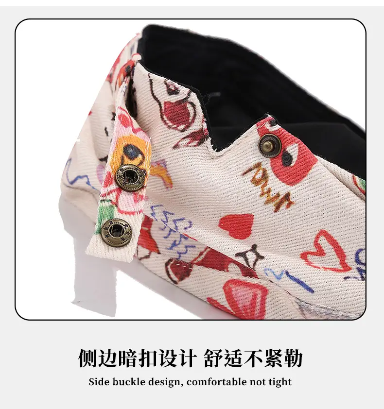 Cute Graffiti Forward Hat Women Retro Duck Tongue Beret — feature 8