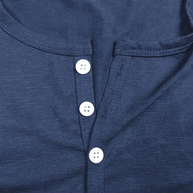 Men Button T-Shirt Bamboo Summer Gray — feature 16