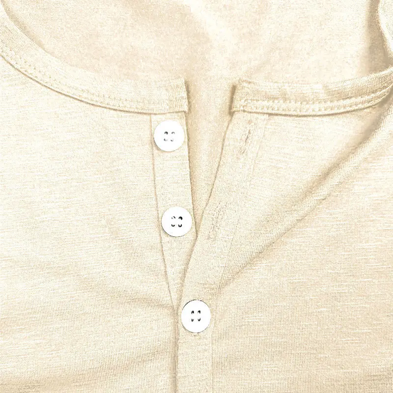 Men Button T-Shirt Bamboo Summer Gray — feature 24