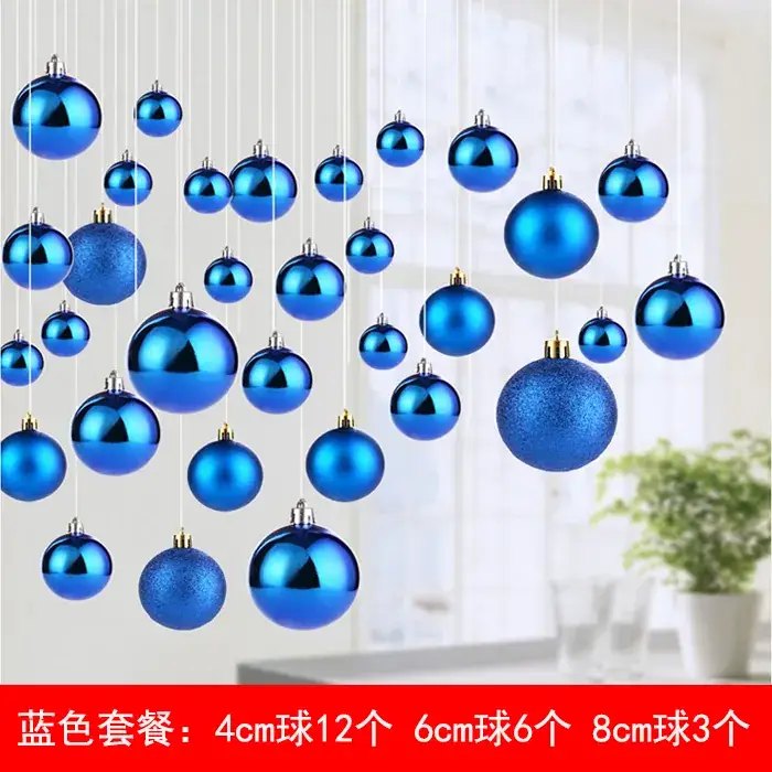 Mid-Autumn Ceiling Hanging Blue Balls Decoration - Image 6