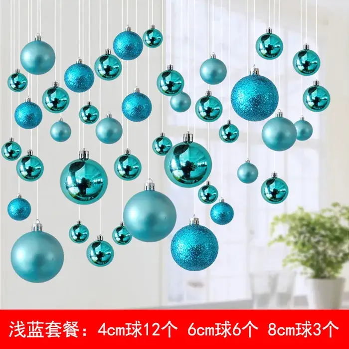 Mid-Autumn Ceiling Hanging Blue Balls Decoration - Image 8