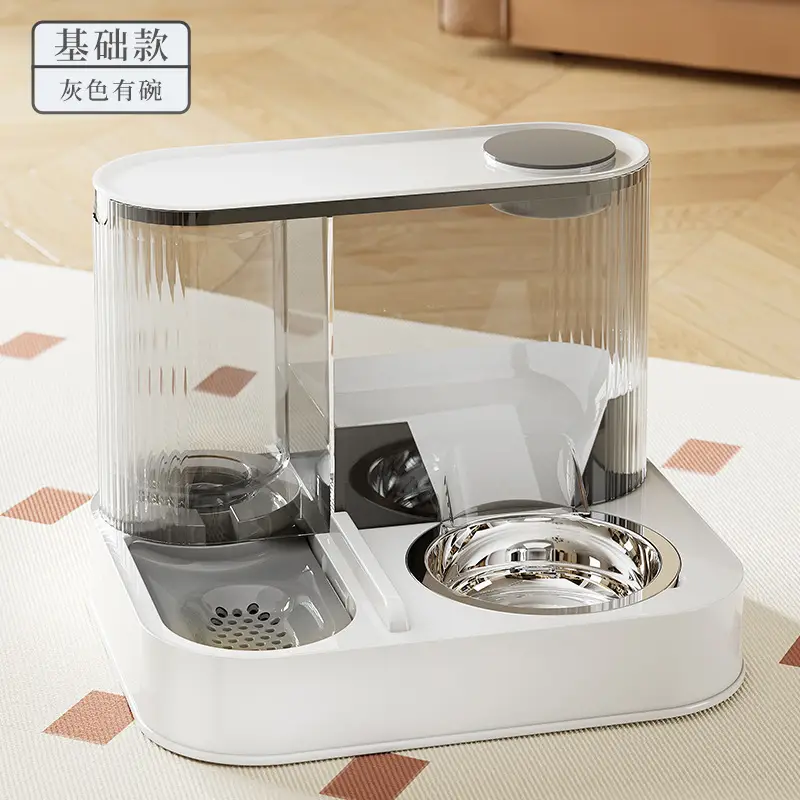 Cat Automatic Drinking Water Feeder Integrated Transparent Visible Cat Food Basin Cat Bowl Dog Bowl Feeder Pet Water Dispenser