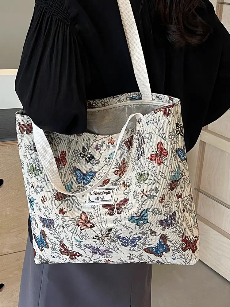 High School Student Butterfly Canvas Tote Bag 2024 - Image 6