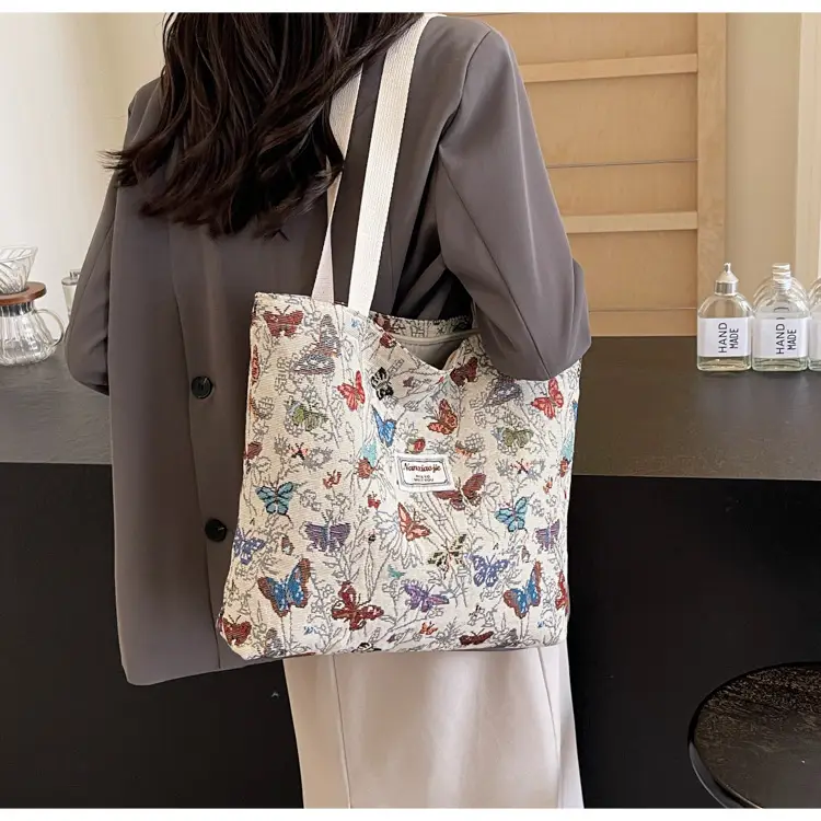High School Student Butterfly Canvas Tote Bag 2024 — feature 14